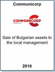 Advised Communicorp Group in the divestment of their Bulgarian assets